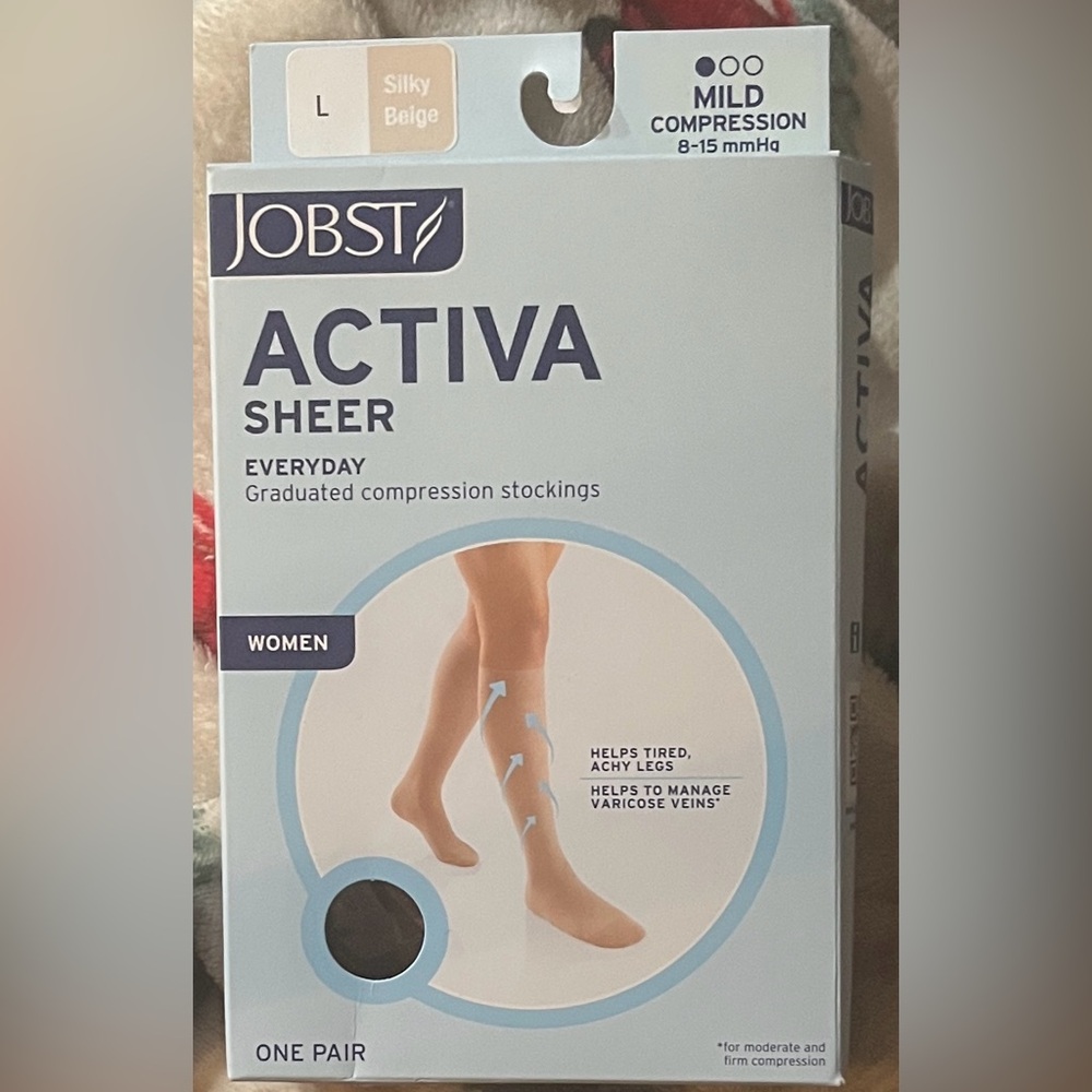 Jobst Activa Sheer Compression Stockings - Silky Beige